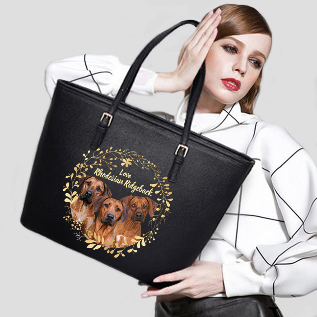 Beautiful Wreath - Rhodesian Ridgeback Tote Bag V1