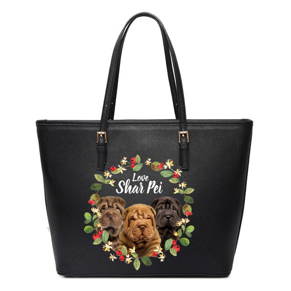 Beautiful Wreath - Shar Pei Tote Bag V1