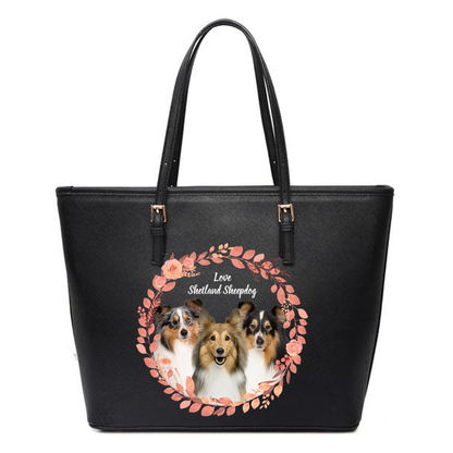 Beautiful Wreath - Shetland Sheepdog Tote Bag V1