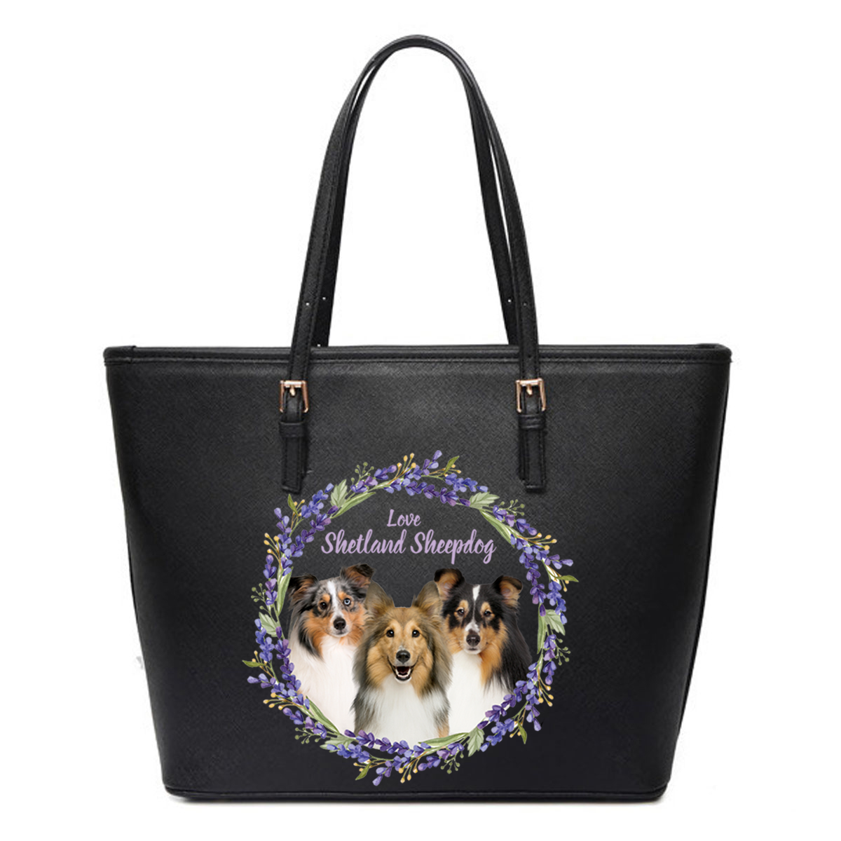 Beautiful Wreath - Shetland Sheepdog Tote Bag V1