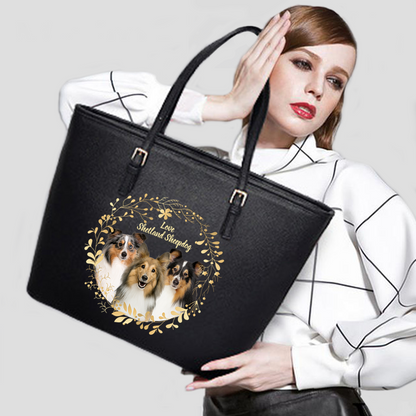 Beautiful Wreath - Shetland Sheepdog Tote Bag V1