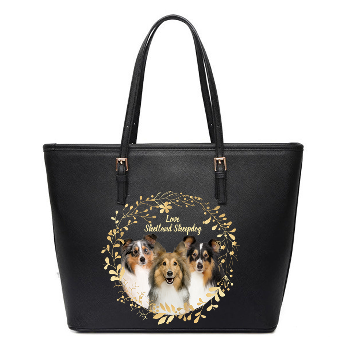 Beautiful Wreath - Shetland Sheepdog Tote Bag V1