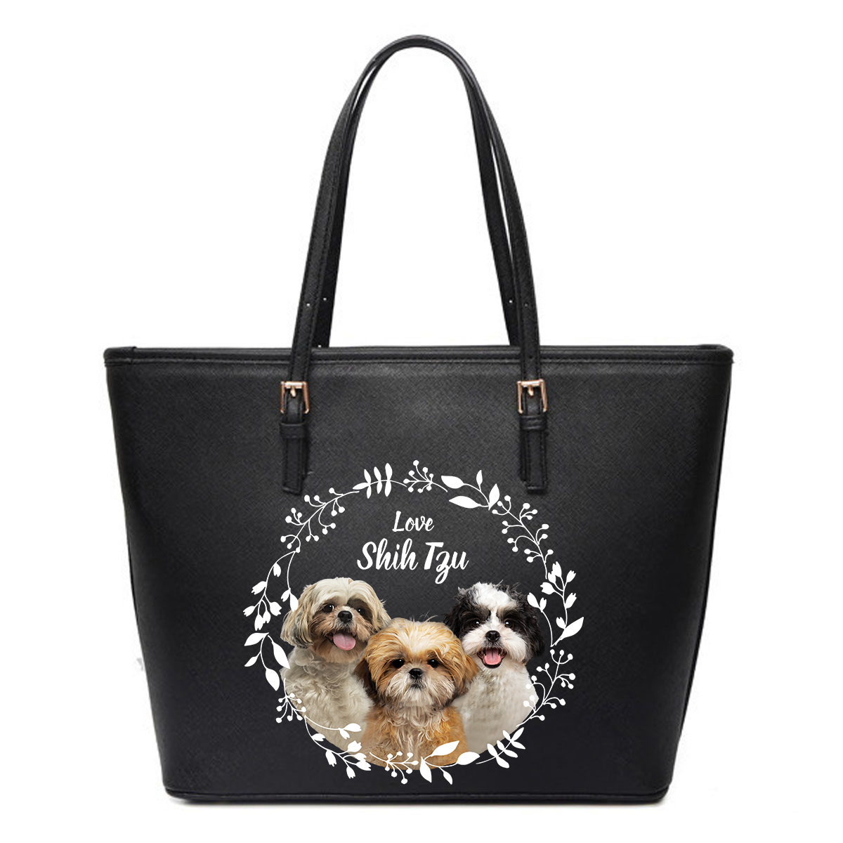 Beautiful Wreath - Shih Tzu Tote Bag V1