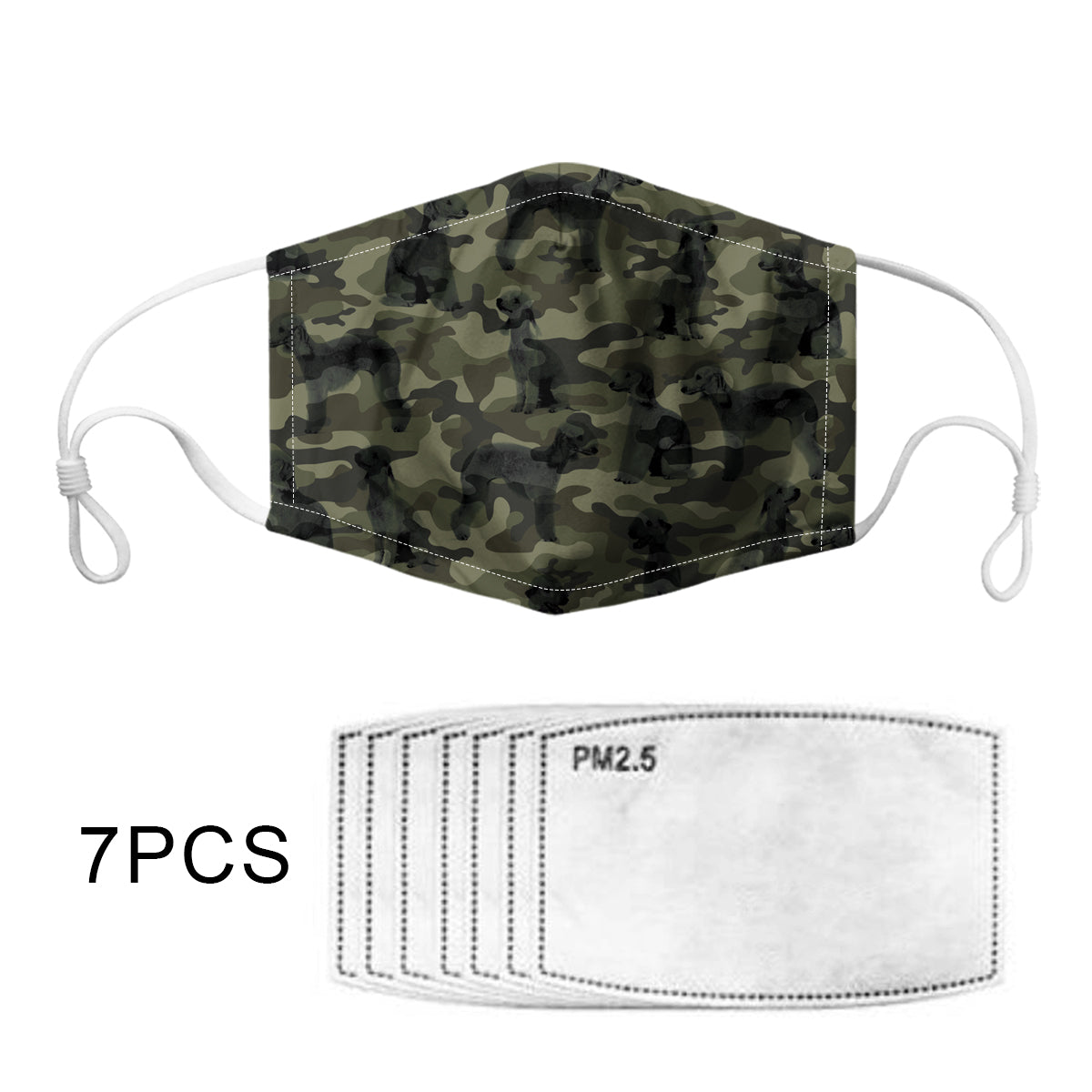 Bedlington Terrier Camo F-Mask V1