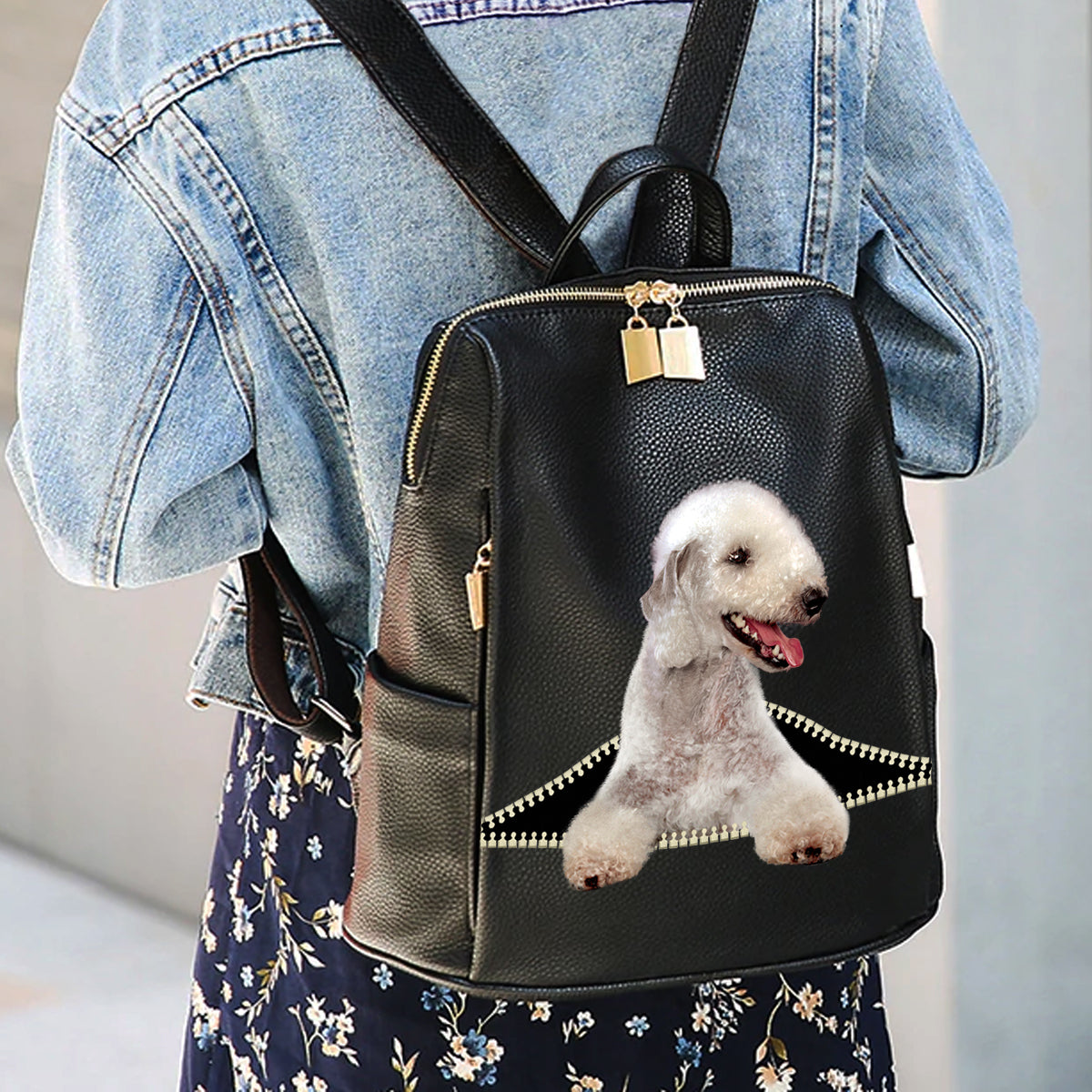 Bedlington Terrier Backpack V1