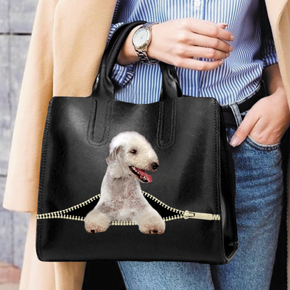 Bedlington Terrier Luxury Handbag V1