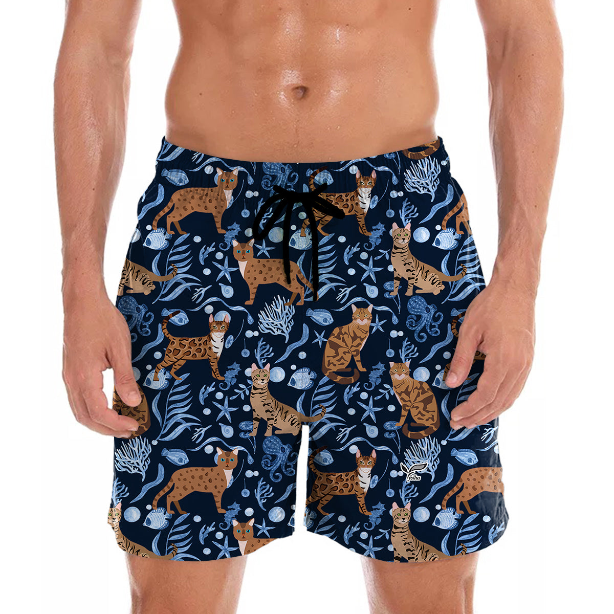 Bengalkatze - Hawaii-Shorts V3