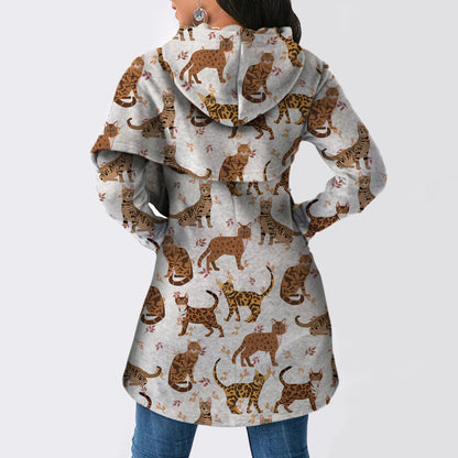Bengal Cat - Fashion Long Hoodie V1