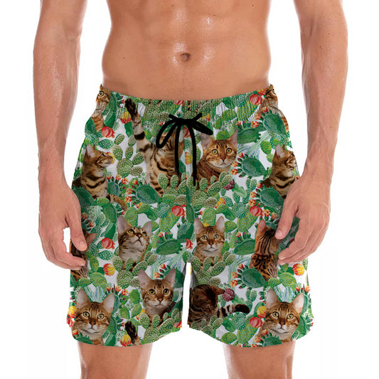 Bengalkatze - Hawaii-Shorts V1
