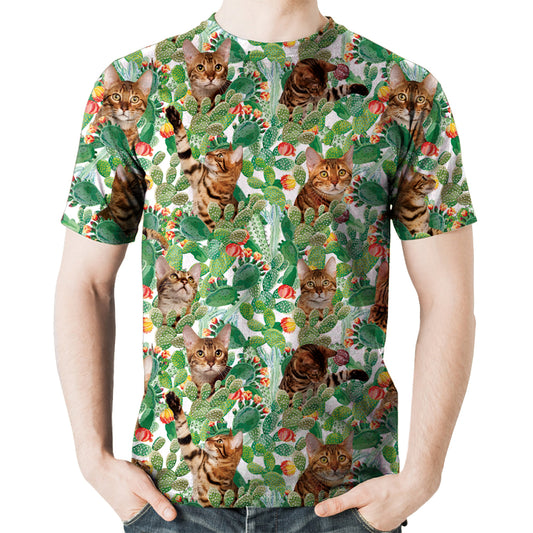 Bengal Cat - Hawaiian T-Shirt V1