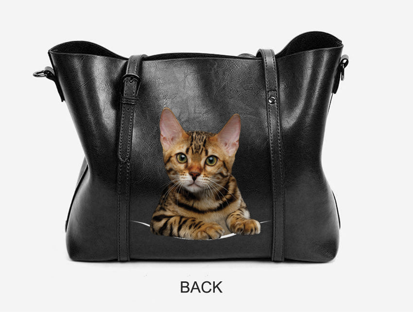 Bengal Cat Unique Handbag V1