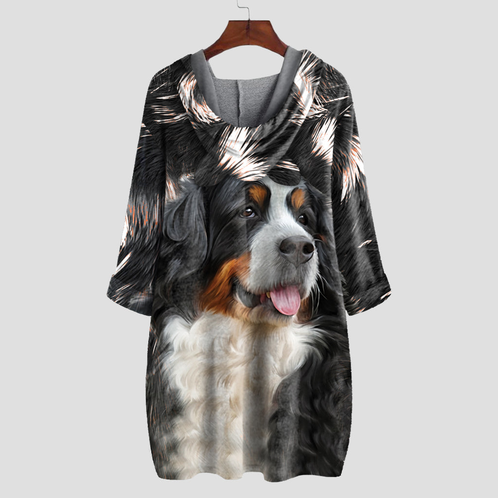 Bernese Mountain Mom - Hoodie With Ears V1