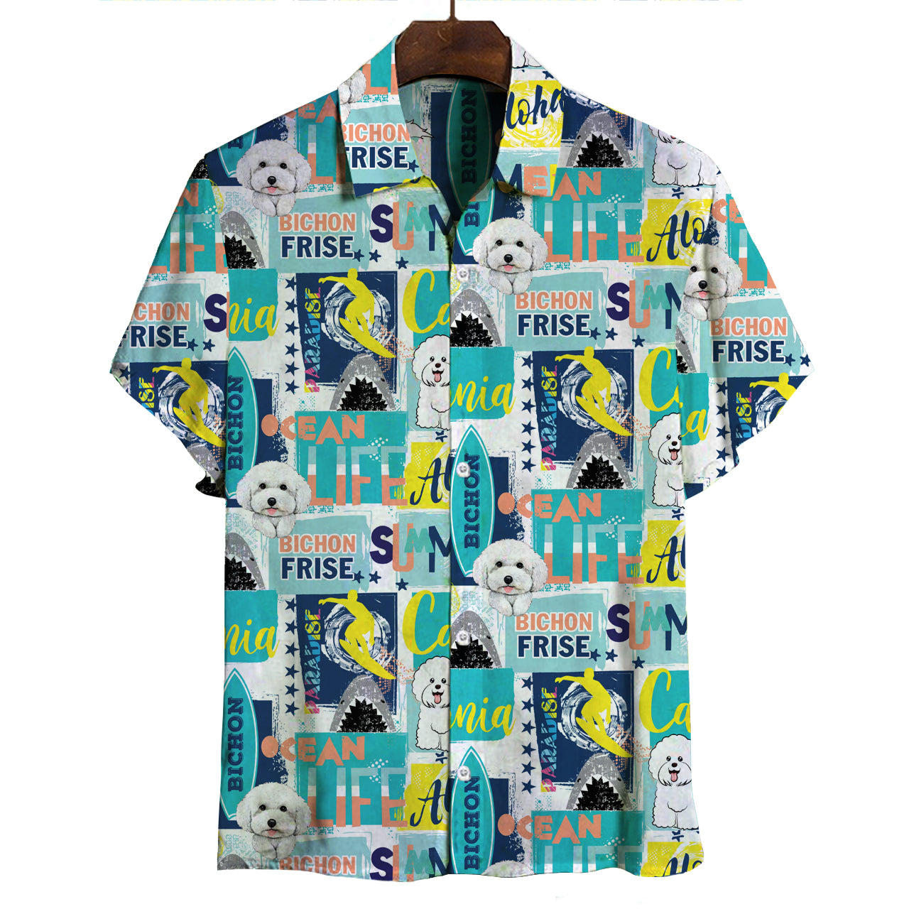 Bichon Frise - Chemise Hawaïenne V1