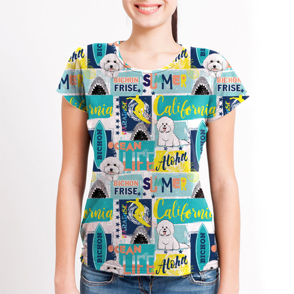 Bichon Frise - Hawaii-T-Shirt V1