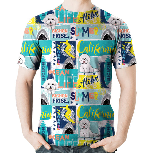 Bichon Frise - T-Shirt Hawaïen V1