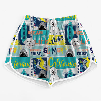 Bichon Frise - Colorful Women's Running Shorts V3