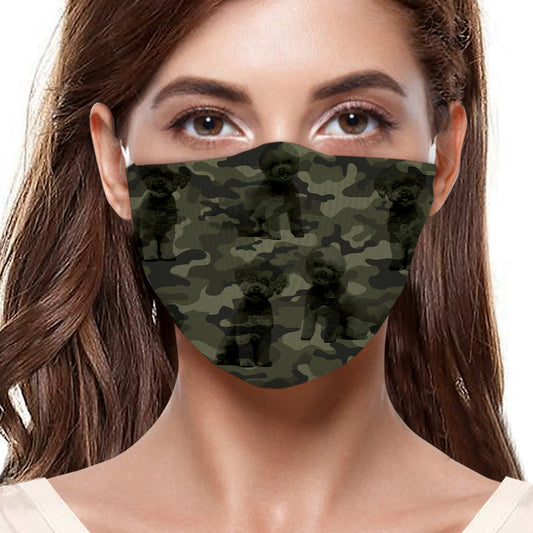 Masque F camouflage Bichon Frise