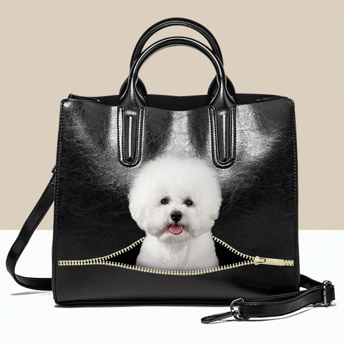 Bichon Frise Luxushandtasche V3
