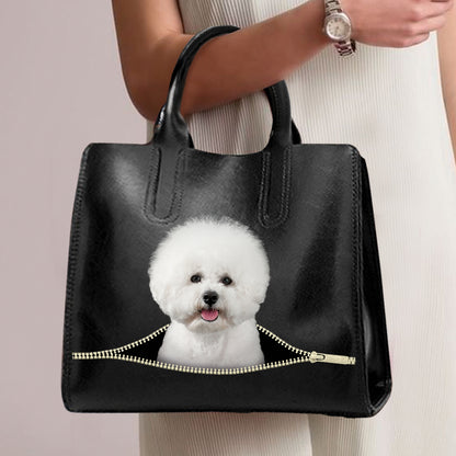 Bichon Frise Luxushandtasche V3