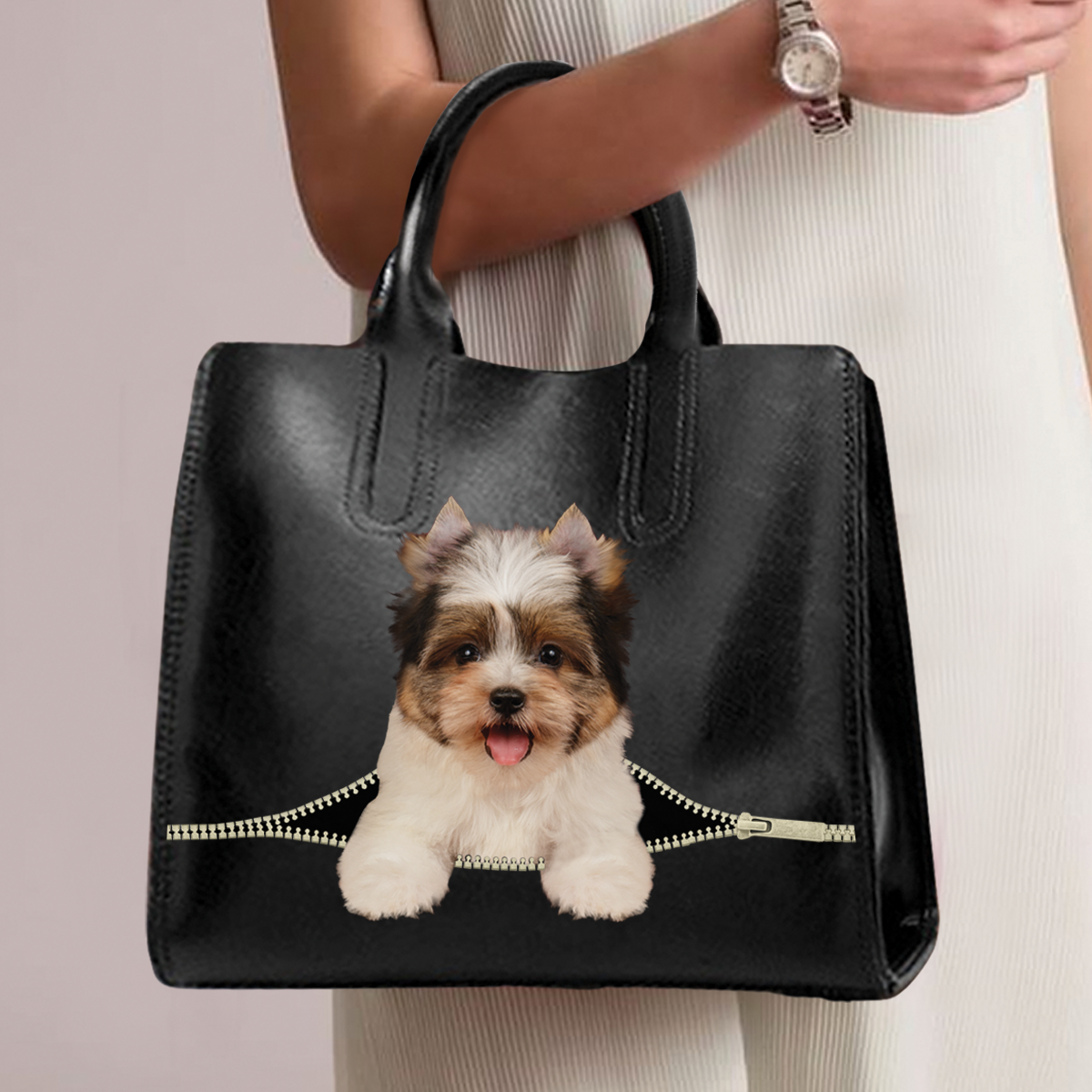 Biewer Terrier Luxury Handbag V1