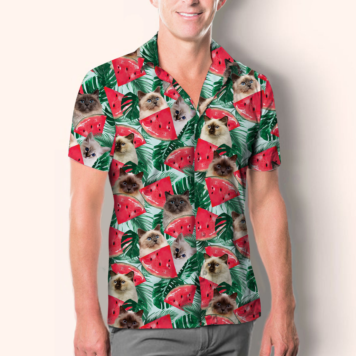 Birman Cat - Hawaiian Shirt V2