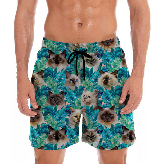 Birman Cat - Hawaiian Shorts V1