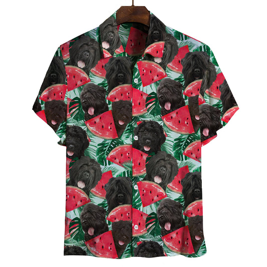 Black Russian Terrier - Hawaiian Shirt V1