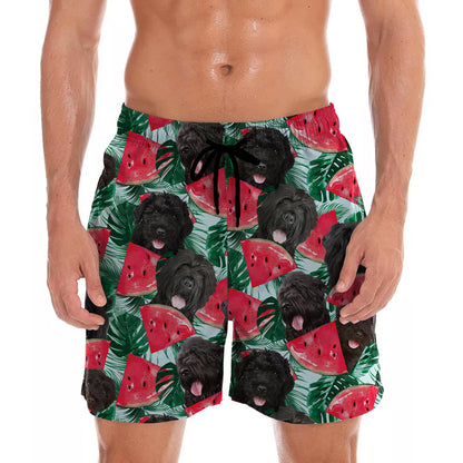Schwarzer Russischer Terrier - Hawaii-Shorts V1