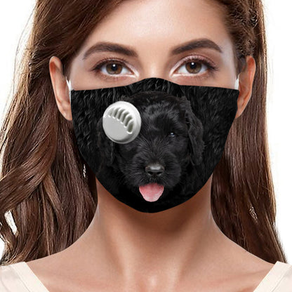 Masque F Terrier Russe Noir V1
