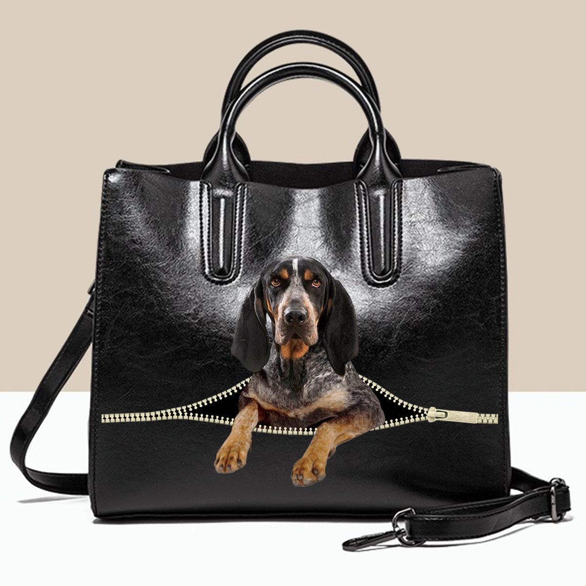 Bluetick Coonhound Luxus-Handtasche V1