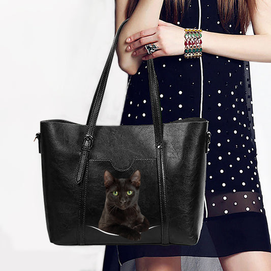 Bobtail Cat Unique Handbag V1
