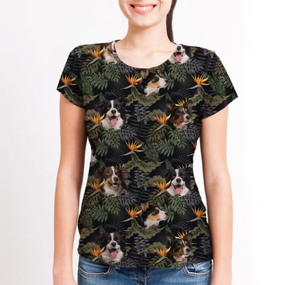 Border Collie - Hawaii-T-Shirt V1