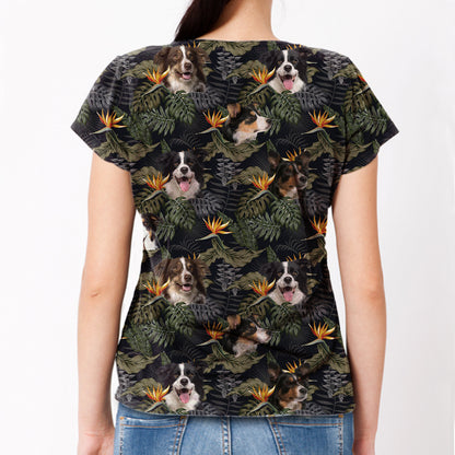 Border Collie - Hawaiian T-Shirt V1