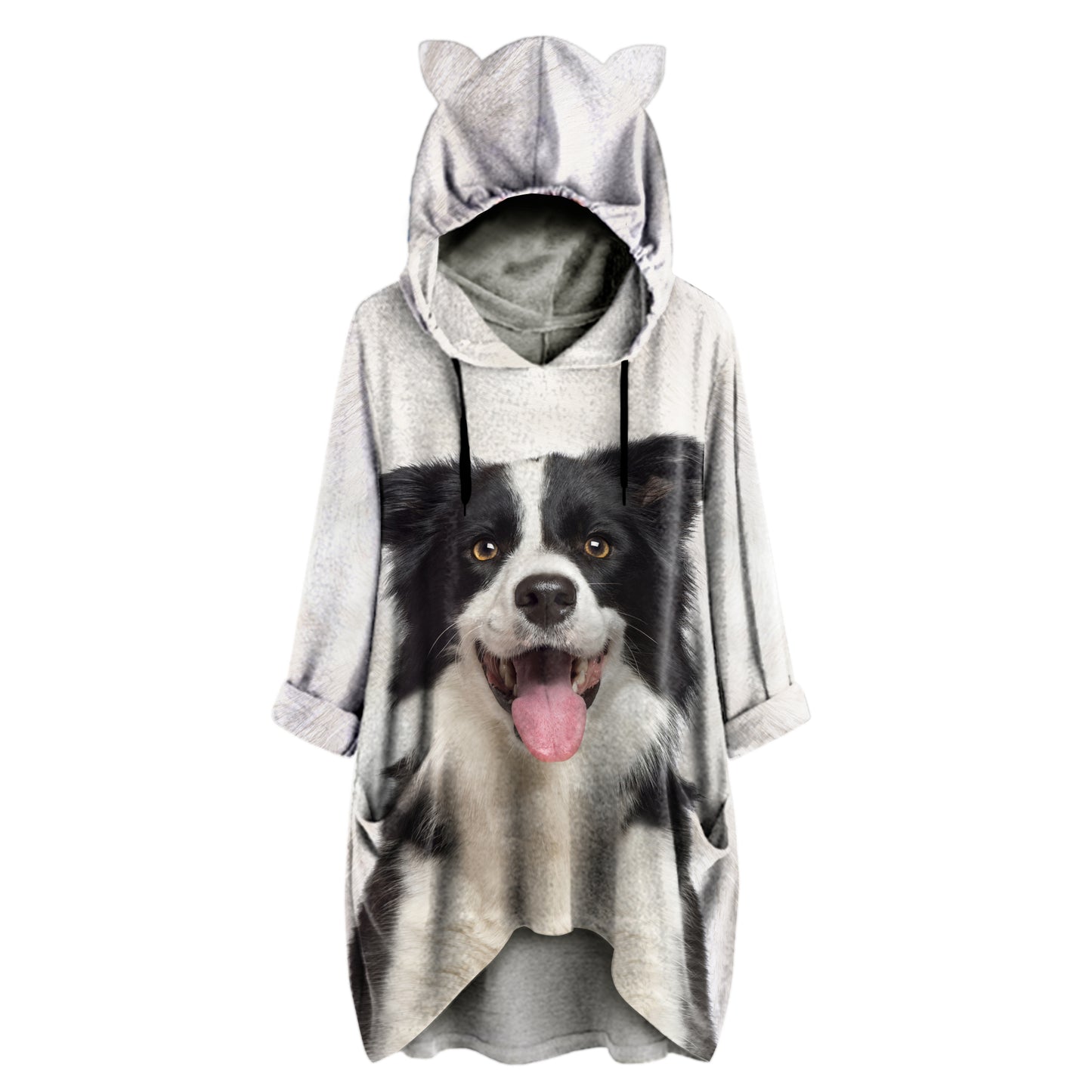 Border Collie Mom - Hoodie With Ears V1