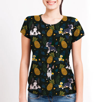 Boston Terrier - Hawaiian T-Shirt V2