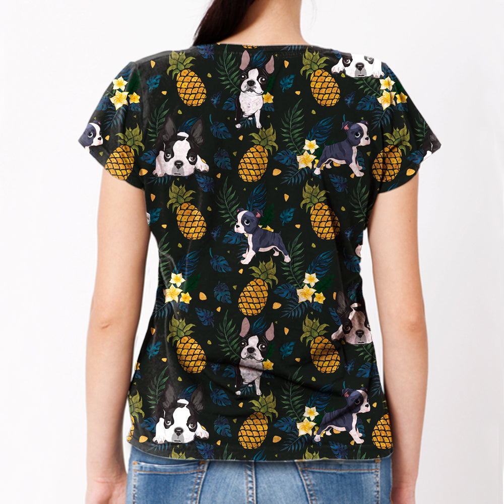 Boston Terrier - Hawaiian T-Shirt V2