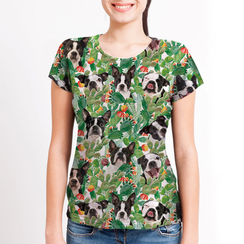 Boston Terrier - Hawaiian T-Shirt V3