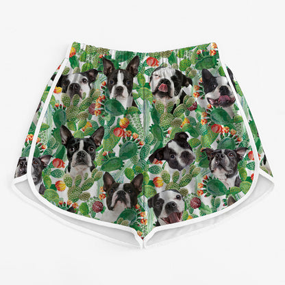 Boston Terrier - Colorful Women's Running Shorts V3