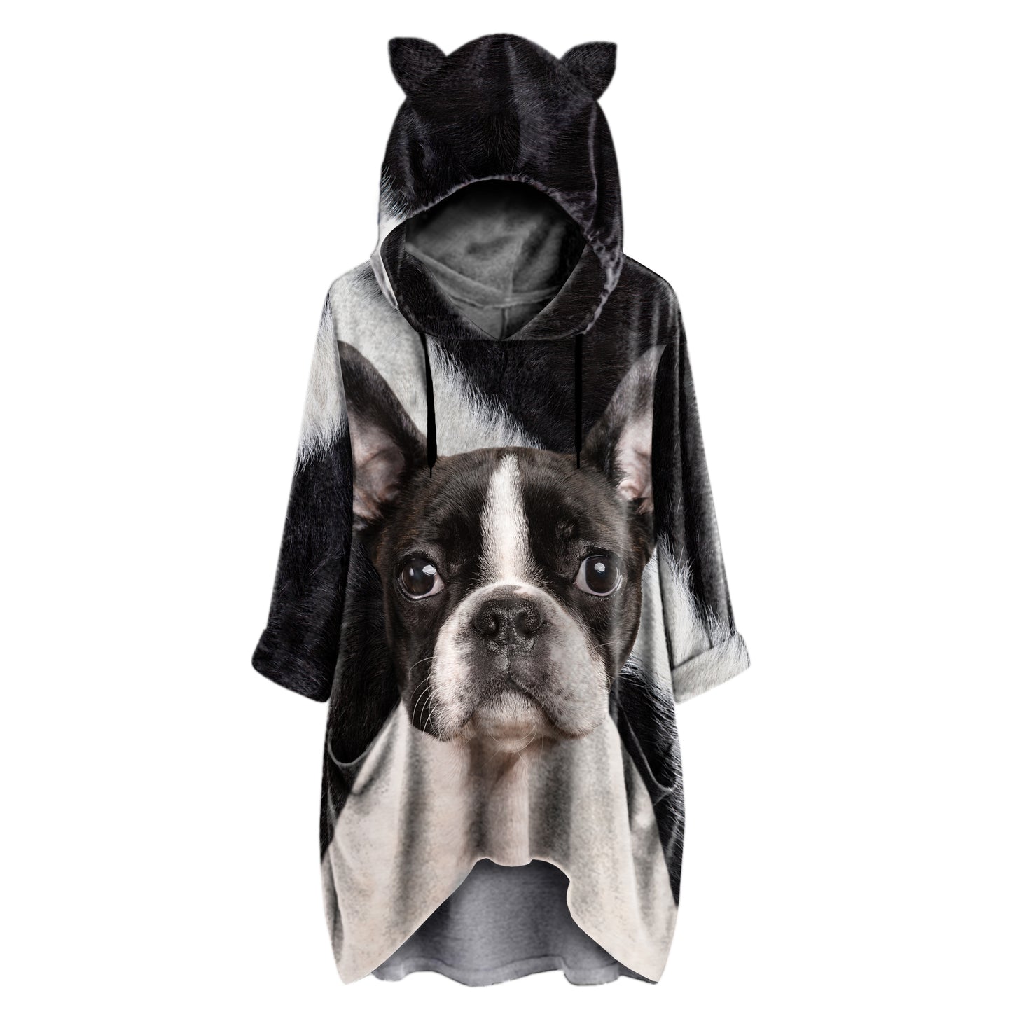 Boston Terrier Mom - Hoodie With Ears V1