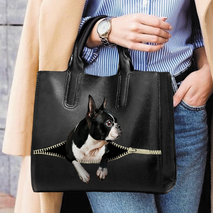 Boston Terrier Luxury Handbag V1
