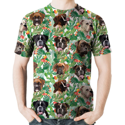 Boxer Dog - Hawaiian T-Shirt V4