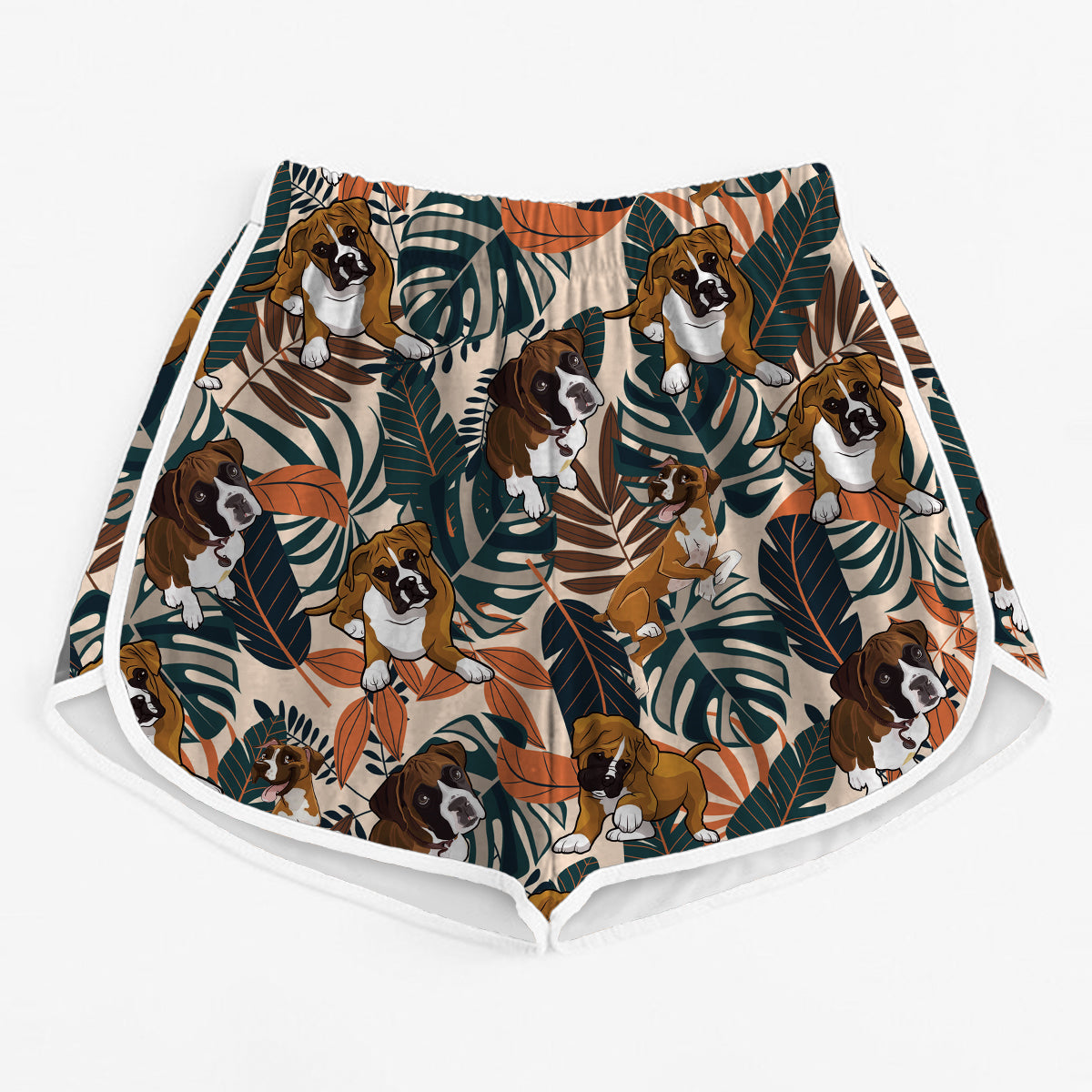 Boxer Dog - Short de course coloré pour femmes V1