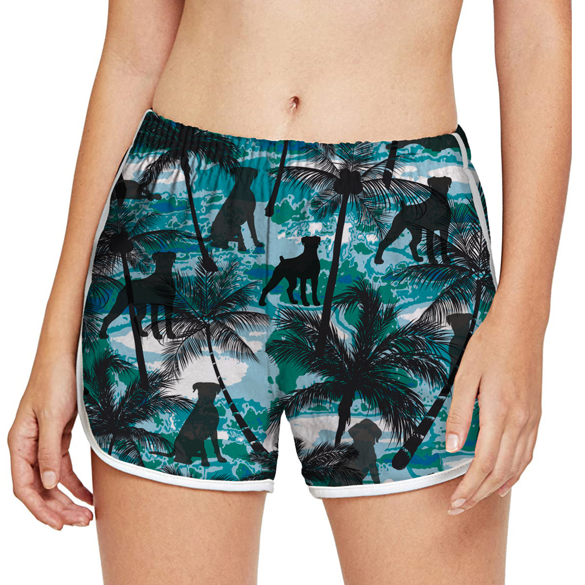 Boxer Dog - Short de course coloré pour femmes V2