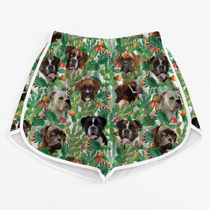 Boxer Dog - Bunte Damen Laufshorts V4