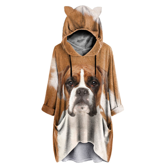 Boxer Mom - Hoodie With Ears V1