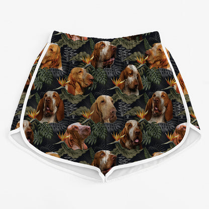 Bracco Italiano - Colorful Women's Running Shorts V1