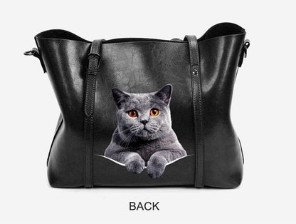 British Shorthair Cat Unique Handbag V1