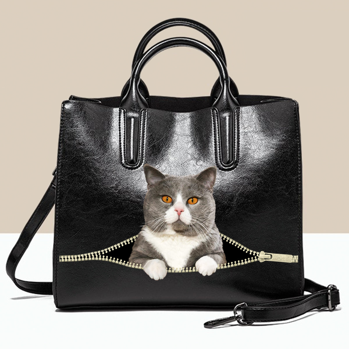 British Shorthair Cat Luxury Handbag V3