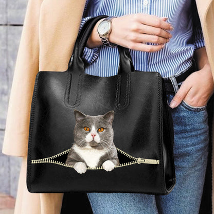 British Shorthair Cat Luxury Handbag V3