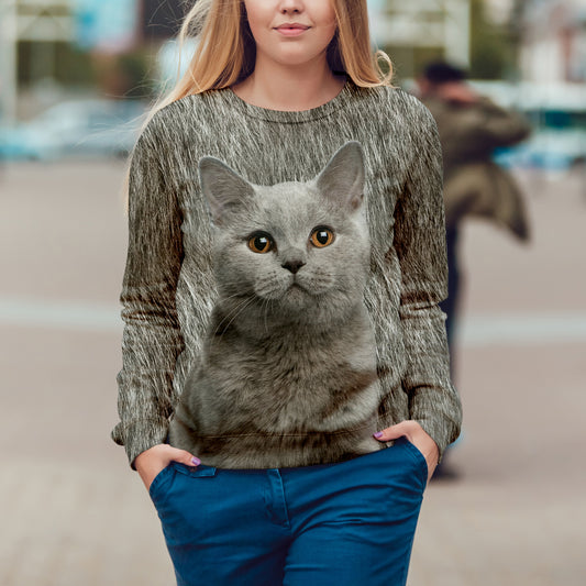 Britisches Kurzhaar-Katzen-Sweatshirt V1